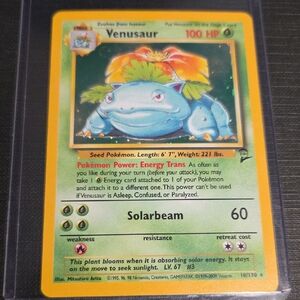 Pokemon Base Set 2 1999 Venusaur Rare Holo Trading Card (18/130)